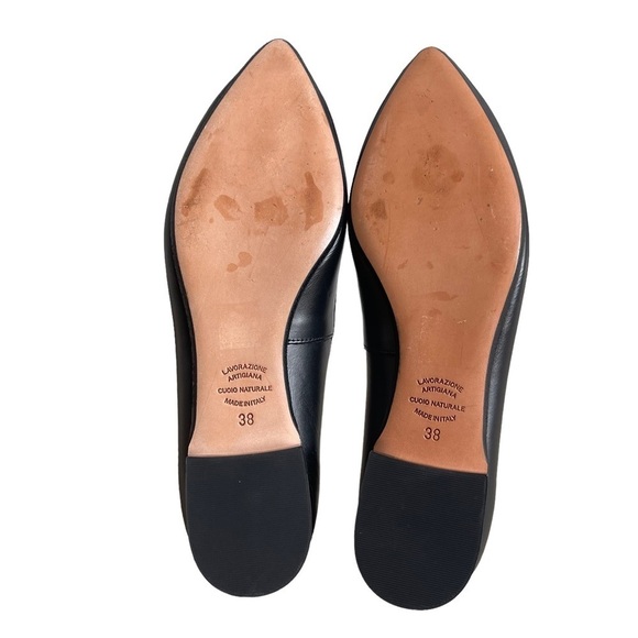 SUMMIT by White Mountain Women’s Flat Pointed Toe Leather Size EU 38 US 7.5 - Picture 8 of 9